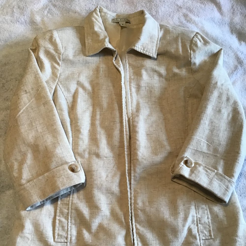 Dana Buchman open front blazer, sz. 8
